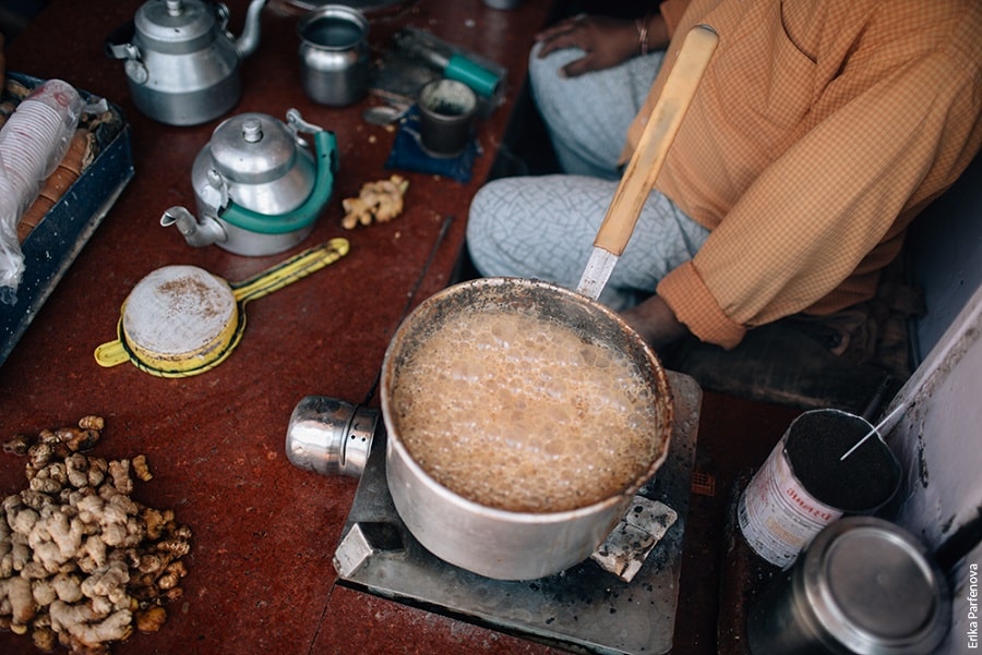 приготовление чая масала